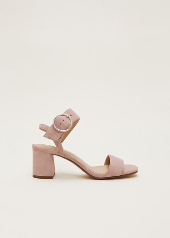 Phase Eight Suede Buckleed Heels Rose Canada | LEQJIO-073